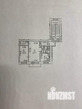2-к квартира, вторичка, 44м2, 5/5 этаж