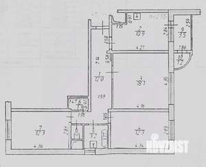 3-к квартира, вторичка, 71м2, 4/14 этаж