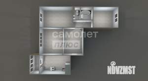3-к квартира, вторичка, 75м2, 2/10 этаж