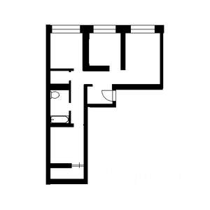 1-к квартира, вторичка, 34м2, 4/5 этаж