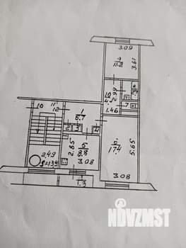 2-к квартира, вторичка, 55м2, 4/5 этаж