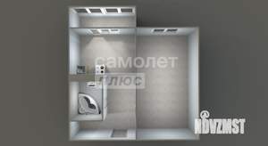 1-к квартира, вторичка, 40м2, 2/9 этаж