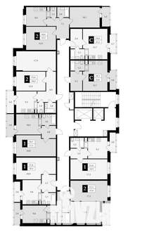 1-к квартира, строящийся дом, 38м2, 5/17 этаж