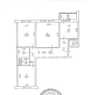 3-к квартира, вторичка, 73м2, 17/17 этаж