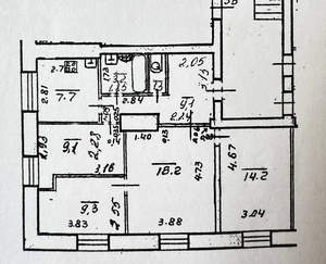 4-к квартира, вторичка, 72м2, 2/5 этаж