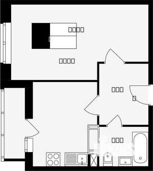 1-к квартира, вторичка, 38м2, 8/17 этаж