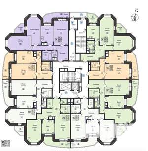 1-к квартира, вторичка, 51м2, 12/17 этаж